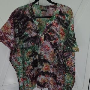 Artisan Multicolor Pleated Blouse